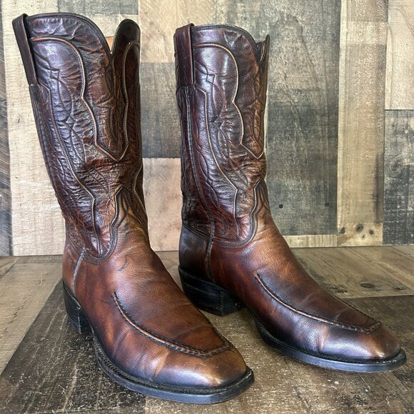 Lucchese San Antonio 2265 Vintage Western Cowboy Boots Mens 10.5 EE - Picture 3 of 12